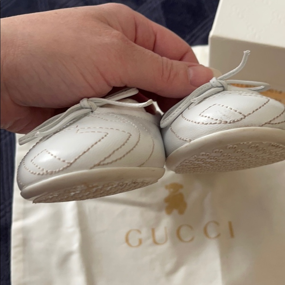 Gucci White Gomma Nappa Iris Sz 32 - Picture 5 of 14